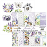 ScrapBoys Lavender Love 6x6 Inch Paper Pad (SB-LALO-09) 